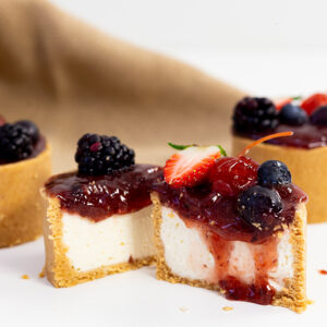 Mini Cheesecake de Frutas do Bosque